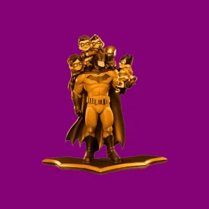 فایل پرینت سه‌بعدی فیگور اختصاصی «بت‌فمیلی» (Bat-Family 3D Model STL) – حماسه‌ی اتحاد در گاتهام