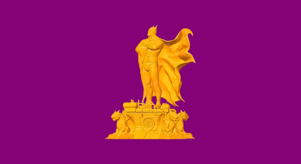 فایل پرینت سه‌بعدی فیگور بتمن به سبک الکس راس (Alex Ross Style Batman STL) - شاهکار هنری در دستان شما!