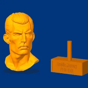 فایل پرینت سه‌بعدی سردیس (Bust) فردی مرکوری - جزئیات خیره‌کننده